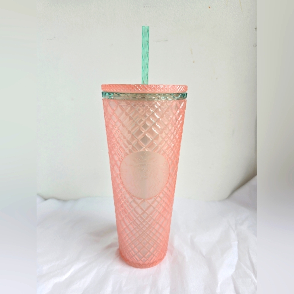 Starbucks Pink & Sage Jeweled Venti Tumbler